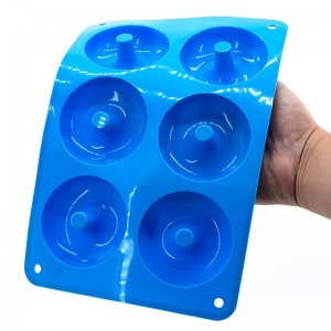 Khuôn donut silicone - Bộ bánh donut silicon không dính, chỉ cần pop! Chốngnhiệt, làm bánh bánh quy bánh rán hoàn hảo, BPA miễn phí, máy rửa chén an toàn