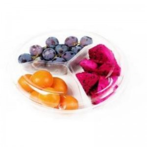 Ba-Compartment Fresh-cut Fruits Box Bottom 220*170*60 mm HJ-1803F