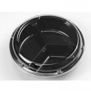 Hộp trái cây cắt ba ngăn nắp 205*155*58 mm HJ-190