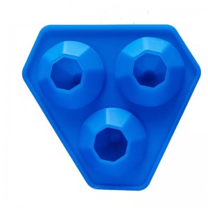 3 lỗ silicone kim cương đá kim cương siliconnung cho bom whisky, kẹo, xà phòng, và đồ thủ công DIY, máy rửa chén an toàn, có thể tái sử dụng