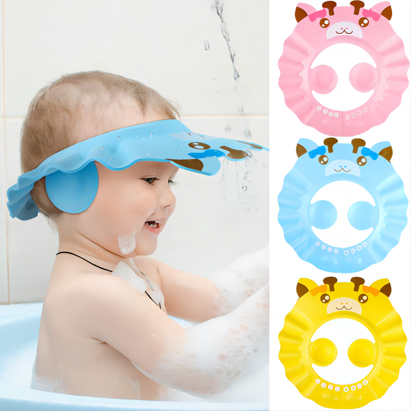 Điều chỉnh dầu tắm mềm có thể điều chỉnh vòi hoa sen bảo vệ vòi hoa sen eva trẻ em tai tắm mũ trẻ em tắm cho trẻ mới biết đi