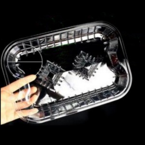 Khay trái cây cónắp không cónắp 250*175*25 mm Hgf-601