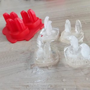 Khay đá Penguin Ice Cube, Ice Cube Ice Ice Ice Fun SHAPES, hình dạng vuinhộn silicon với phễu cho cocktail, bourbon, brandy, whisky quà tặng chonam giới