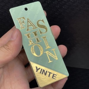 Thẻ treo quy trình in mạ vàng