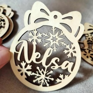 Laser được chạm khắc cắt bằng gỗ dán gỗ tròn trang trí