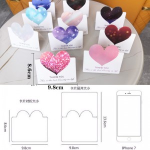 Thẻ giấy chúc mừng quà tặng tùy chỉnh