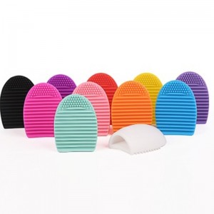 Trang điểm bàn chải làm sạch mat silicone silicon làm sạch mỹ phẩm rửa sạch máy tẩy tế bào chà