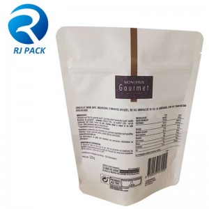 Kỹ thuật số in doypack kraft với dây kéo