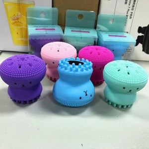 Cleansing Brush Silicone Handheld Cleansing Brush và Massager, Bàn chải làm sạch hình con bạch tuộc để làm sạch sâu