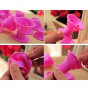 Không có dụng cụ uốnnhiệt, dụng cụ uốn tóc silicon, không sưởi, không làm hỏng tóc, dễ làm sạch