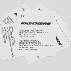 Nhãn WOVEN DANH SÁCH NƯỚC, in màn hình lụa,nhãn dệt