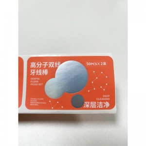 Nhãn kết dính tùy chỉnh bạcnóng