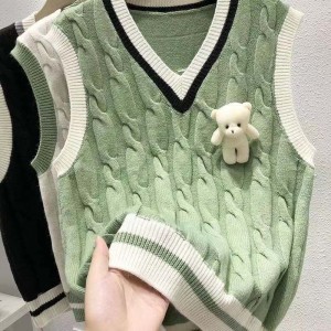 Áo len và áo khoác mùa thu của Vest Vest