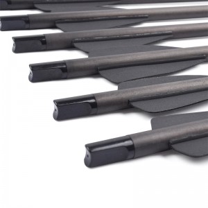 15 Inch ID6.2mm Carbon Mũi tên Bolt Với 2 Inch Đen Blade Đối với RX Cross Bow