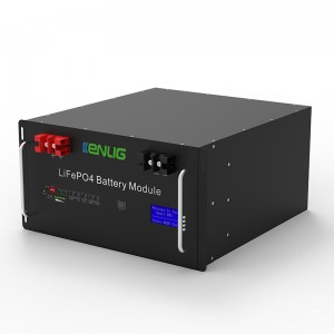 Giá treo 48V 100/150 200Ah LifePO4 Thiết bị gia dụng Stackable RS232/RS485/CAN Truyền thông Sạcnhanh Pin ion với LCD