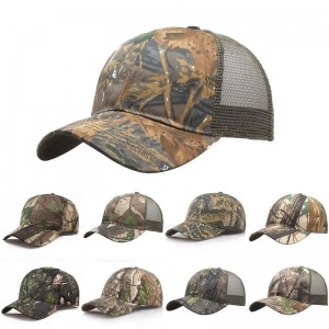 Unisex Camo Cap Camo Câu Cá Bóng Chày Mũ Chống Nắng Nhanh Khô In Hunting Cap