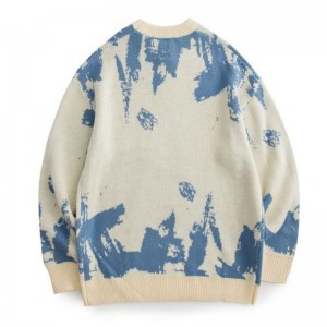 Mẫu Jacquarard Dải áo len dệt kim cổ áo áo len cổ