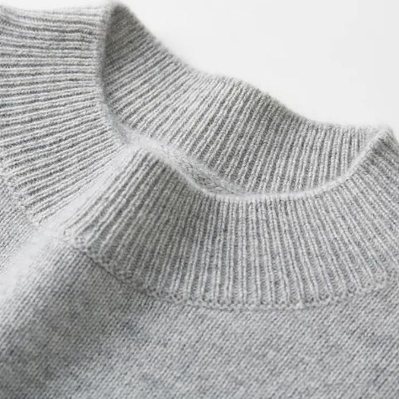 Người đàn ông áo len tinh khiết cashmere tinh khiết của đàn ôngnửa áo len mùa đông dày mùa đông