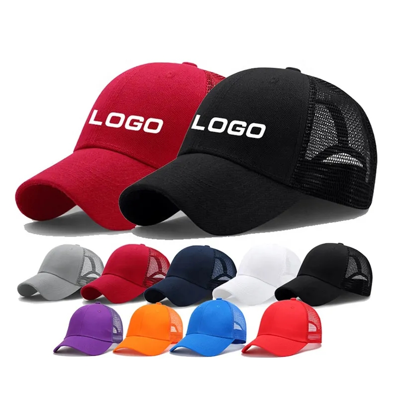 LOGO OEM tùy chỉnh Mesh Mesh Bóng chày bóng chày Cap unisex Mesh Mũ chonam giới