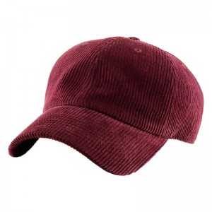 Corduroy Bóng chày Cap 6 Bảng trống Bố Cap Sport Mat Winter Hat LOGO logo