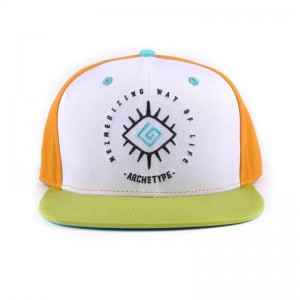 HiPHOP LOGO tùy chỉnh Flat Bill Color Block Baby Kids 6 Panel Toddler Snapback Gorras Mũ trống Snapbacks Cap