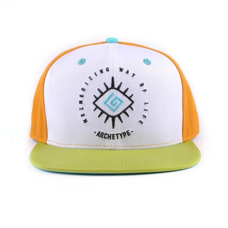 HiPHOP LOGO tùy chỉnh Flat Bill Color Block Baby Kids 6 Panel Toddler Snapback Gorras Mũ trống Snapbacks Cap