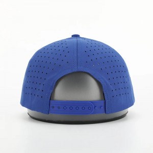 Thời trang mới tùy chỉnh PVC Patch Logo 5 Bảng Golf Sport Polyester Sport Polyester, Laser Cut Perforated Dad Gorras, Cap bóng chày dây