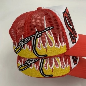 Phiên bản đầy đủ chất lượng lớnnhất Phiên bản đầy đủ của chiếc mũ Trucker thêu logo tùy chỉnh logo