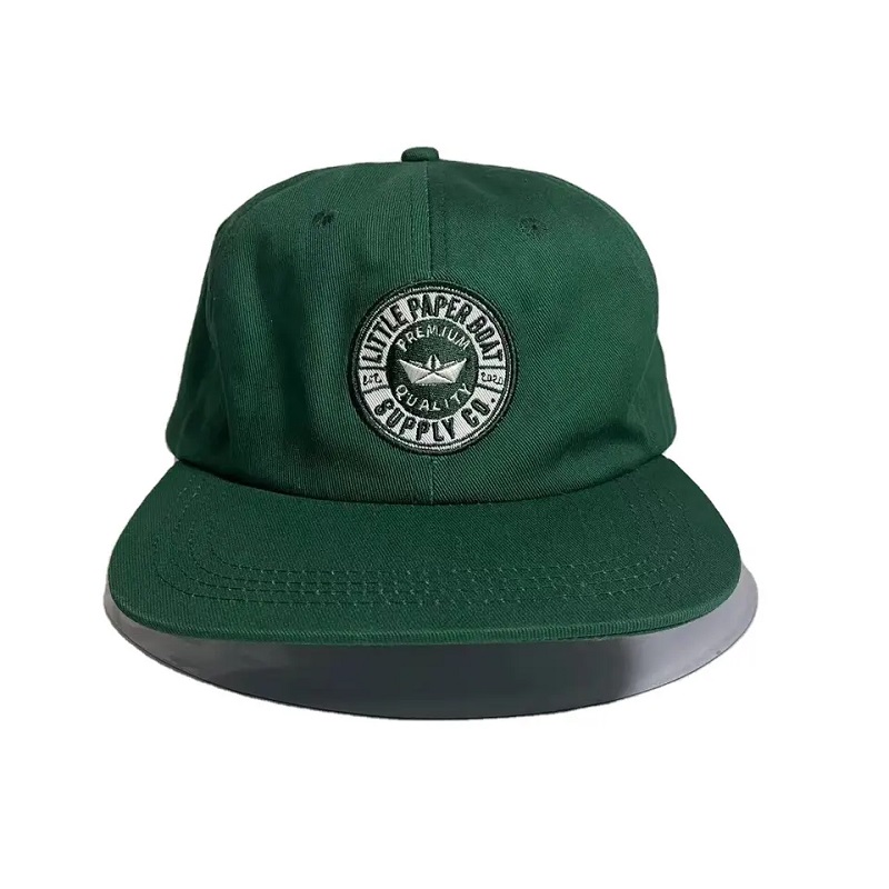 Tùy chỉnh cotton thời trang thêu không cấu trúc 6 bảng điều khiển phẳng mũ snapback mũ lưỡi trai