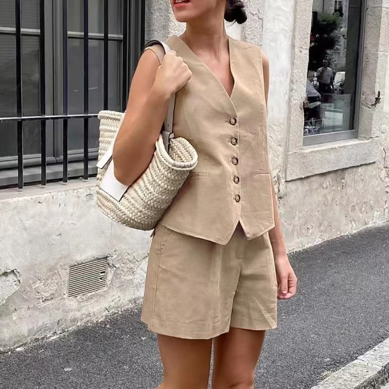 Phong cách châu Âu và Mỹ mùa hè mới không tay vest không tay vest áo vest áo vest quần áo