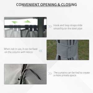 10 \\\\ \'x 13 \\\\\' Nơi trú ẩn của Gazebongoài trời với 6 bên có thể tháo rời