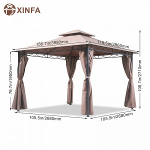 10 \\\\ \'x 13 \\\\\' Gazebo Block Sun Shade