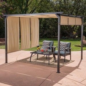 10 \\\\ \'x 10 \\\\\'ngoài trời Pergola Gazebo Lềunhà Dione Thépngoài trời đóng khung, Brown