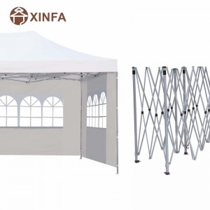 10x 20 ft Pop Up Party Wedding Wedding Gazebo Shelter với 4 bức tường bên có thể tháo rời màu trắng