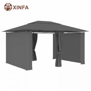Backyard Aluminubracket bật lên BBQ Pergolas và Gazebosngoài trời với rèm cửa