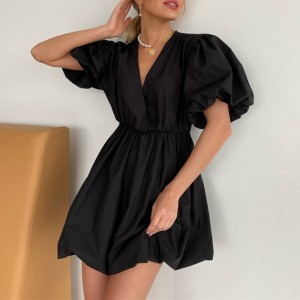 Váyngắn tay 2023 chiếc váy công chúa tay áo đèn lồng