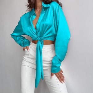 Ve áo ve áo sơ kết satin lụa thông thường