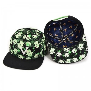 Thời trang 5 Bảng trẻ em Mũ thể thao Mũ thể thao Tùy chỉnh Logo thêu lại chiếc mũ Snapback Snapback