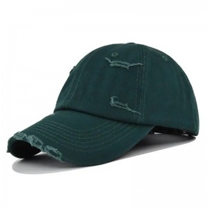 2023 Phong cách mới logo tùy chỉnh đầy màu sắc Cotton Bóng chày Vintage Cap đau khổ Người cha HAT