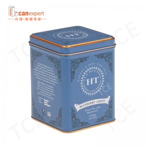 TCE- Thiết kế mới Tea vuông Tea Tin Can Tinplate Tea kim loại chất lượng cao có thể