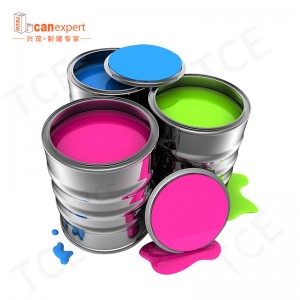1 lít kim loại vuông tròn hộp thiếc có thể sơn vớinắp cơ thể hàn các thùng sơn rỗng 1l/gallonnhà máy sơn Clear