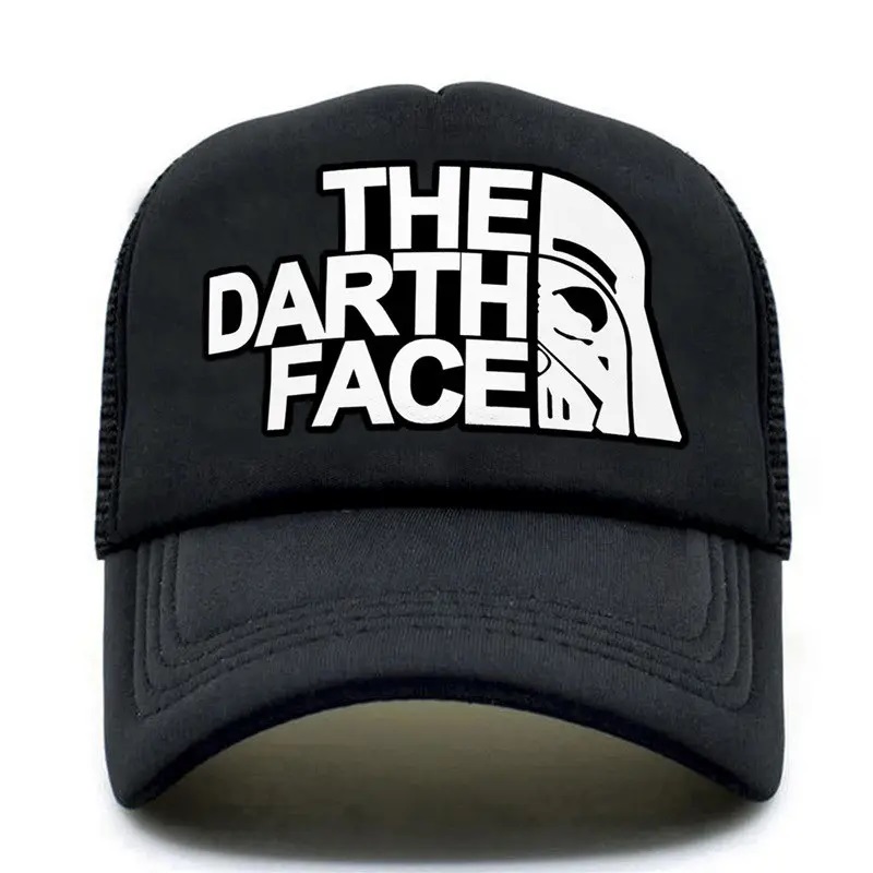 Darth Trucker Cap Star Cap Men Funny Face Hat Bóng chày Mũ bóng mát Mesh Mesh Mũ chonam giới