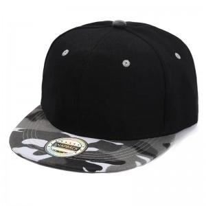 Logo tùy chỉnh Mũ màu mũ camo tấm đèn phẳng dọc theo mũ bóng chàynam vànữ mùa hè hip hop skateboard snapback mũ