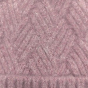 Mũ đan bằng cáp phẳng thời trang mùa đông ấm áp