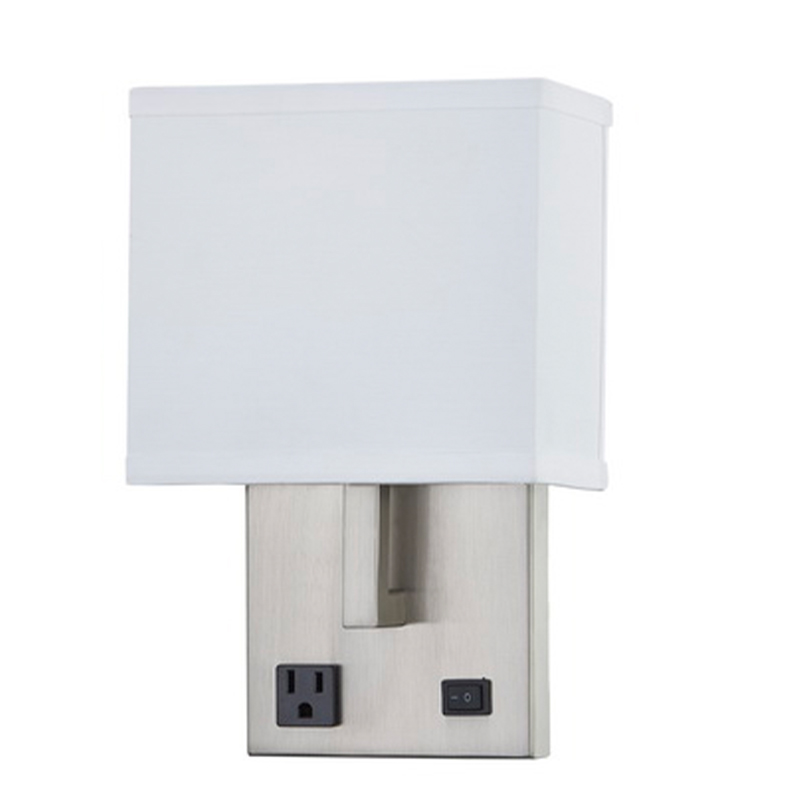 Khách sạn khách sạn Tay Tường SCONCE với lớp hoàn thiệnniken và mộtnửa hình chữnhật màu tại khách sạn phòng khách điển hình