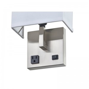 Khách sạn khách sạn Tay Tường SCONCE với lớp hoàn thiệnniken và mộtnửa hình chữnhật màu tại khách sạn phòng khách điển hình