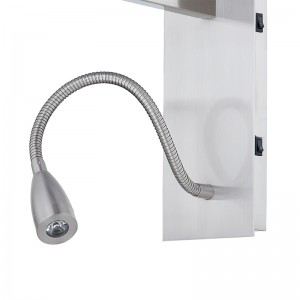 Đèn tường cầm tay khách sạn với lớp hoàn thiệnniken và bóng hình chữnhật tại khách sạn phòng khách điển hình