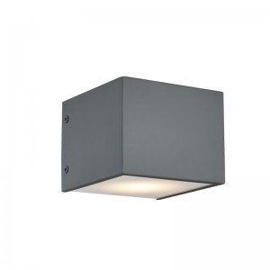 Đèn tường khách sạn khách sạn với lớp hoàn thiện màu xám phẳng được sơn và đèn LED tích hợp bên trong tại phòng khách điển hình