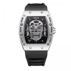 Nhữngngười đàn ông sọ thời trang Quartz Xem Baogela Dial Creative Dial Watch for Men Đồng hồ Gold Life Gold Faterproof Men Watches Sports Style 1612