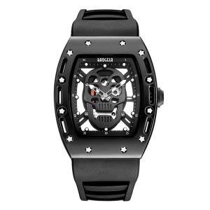 Nhữngngười đàn ông sọ thời trang Quartz Xem Baogela Dial Creative Dial Watch for Men Đồng hồ Gold Life Gold Faterproof Men Watches Sports Style 1612